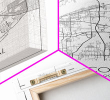 Carregar imagem no visualizador da galeria, Cape Coral Street Map, Florida Map, City Map Art, Modern Art, Wall Art, Canvas Print, Canvas Wall Art, Travel Gifts For Men, Apartment Décor