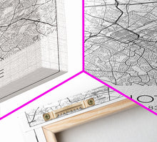 Cargar imagen en el visor de la galería, Charlotte Street Map, North Carolina Map, City Map Art, Modern Art, Wall Art, Canvas Print, Canvas Wall Art, Travel Wall Art, Gift For Mom