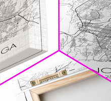 Cargar imagen en el visor de la galería, Chattanooga Street Map, Tennessee Map, City Map Art, Modern Art, Wall Art, Canvas Print, Canvas Wall Art, Office Wall Art, Travelling Gifts