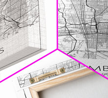 Cargar imagen en el visor de la galería, Columbus Street Map, Ohio Map, City Map Art, Minimalist Art, Wall Art, Canvas Print, Canvas Wall Art, Travel Decor, Office Wall Art