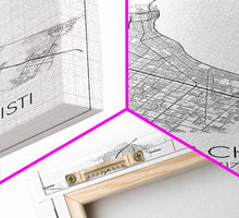 Load image into Gallery viewer, Corpus Christi Street Map, Texas Map, City Map Art, Minimalist Art, Wall Art, Canvas Print, Travel Wall Décor, Gift For Dad, Office Décor