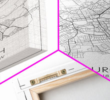 Load image into Gallery viewer, Edinburgh Street Map, United Kingdom Map, Europe City Map Art, Minimalist Art, Wall Art, Canvas Print, Travel Décor, Living Room Wall Art,