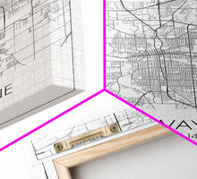 Carregar imagem no visualizador da galeria, Fort Wayne Street Map, Indiana Map, City Map Art, Minimalist Art, Wall Art, Canvas Print, Office Wall Décor, Gifts For Him, Travel Print