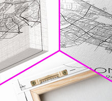 Load image into Gallery viewer, Fremont Street Map, California Map, City Map Art, Minimalist Art, Wall Art, Canvas Print, Travel Lover Gift, Bar Wall Décor, Travel Prints