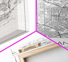 Load image into Gallery viewer, Garland Street Map, Texas Map, City Map Art, Minimalist Art, Wall Art, Canvas Print, Black And White Map, Travel Wall Art, Gift For Her