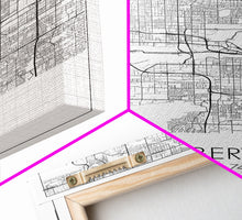 Carregar imagem no visualizador da galeria, Gilbert Street Map, Arizona Map, City Map Art, Minimalist Art, Wall Art, Canvas Print, Black And White Map, Man Cave Art, Travel Wall Art