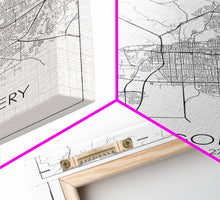 Load image into Gallery viewer, Montgomery Street Map, Alabama Map, City Map Art, Modern Art, Wall Art, Canvas Print, Bedroom Print, Family Gift, Travel Wall Décor