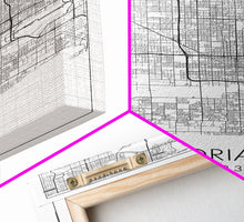 Load image into Gallery viewer, Peoria Street Map, Arizona Map, City Map Art, Minimalist Art, Wall Art, Canvas Print, Living Room Wall Art, Travel Gifts For Men, Travel Art