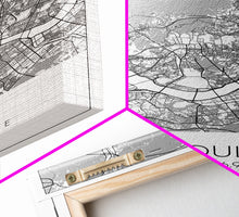 Load image into Gallery viewer, Seoul Street Map, South Korea Map, Asia City Map Print, Minimalist Art, Wall Art, Canvas Print, Travel Gift For Women, Travel Wall Décor