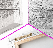 Cargar imagen en el visor de la galería, Sofia Street Map, Bulgaria Map, City Map Print, Minimalist Art, Wall Art, Canvas Print, Home Office Wall Art, Friend Gift, Travel Print