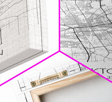 Load image into Gallery viewer, Stockton Street Map, California Map, City Map Print, Modern Wall Art, Wall Art, Canvas Print, Boyfriend Gift, Travel Wall Décor, Art Print