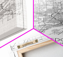 Load image into Gallery viewer, Toledo Street Map, Ohio Map, City Map Print, Modern Wall Art, Wall Art, Canvas Print, Friendship Gift, Wall Decoration, Travel Wall Art