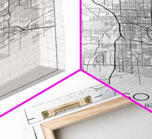 Load image into Gallery viewer, Tucson Street Map, Arizona Map, City Map Print, Modern Wall Art, Wall Art, Canvas Print, Minimal Wall Art, Family Gift, Travel Wall Décor