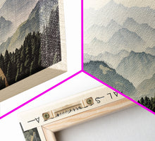 Carregar imagem no visualizador da galeria, Alishan National Scenic Area Travel Poster Print, Framed Canvas Print, Taiwan Travel Art, Wood Framed Art, Wall Hanging, Home Decor