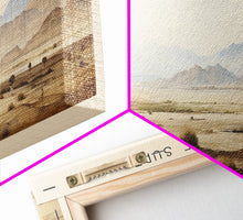 Carregar imagem no visualizador da galeria, Badab e Surt Iran Travel Poster Print, Framed Canvas Print, Iran Travel Art, Wood Framed Art, Wall Hanging, Home Decor