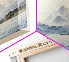 Load image into Gallery viewer, Beagle Channel Travel Poster Print, Framed Canvas Print, COUNTRY Travel Art, Wood Framed Art, Wall Hanging, Home Decor