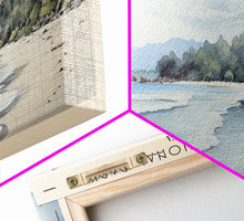 Carregar imagem no visualizador da galeria, Cahuita National Park Framed Canvas Print Travel Poster | Wall Art | Home Decor | Gift For Travel Lover | Wall Hanging | Original Art