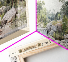 Load image into Gallery viewer, Dunn's River Falls Travel Print Wall Art, Travel Poster Print, Retro Style COUNTRY Home Decor, Wall Hanging, Travel Gift Idea, Unique Metal Art