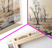 Carregar imagem no visualizador da galeria, Etosha National Park Travel Poster Print, Framed Canvas Wall Art, Metal Wall Art, COUNTRY art, Gift For Him, Travel Wall Art, Travel Lover Gift