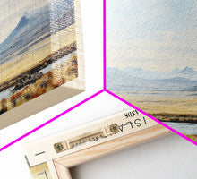 Carregar imagem no visualizador da galeria, Falkland Islands Framed Canvas Print Travel Poster | Wall Art | Home Decor | Gift For Travel Lover | Wall Hanging | Original Art