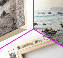 Load image into Gallery viewer, Glass Beach Travel Print Wall Art, Travel Poster Print, Retro Style COUNTRY Home Decor, Wall Hanging, Travel Gift Idea, Unique Metal Art