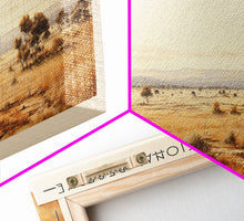 Load image into Gallery viewer, Masai Mara National Reserve Travel Print Wall Art, Travel Poster Print, Retro Style COUNTRY Home Decor, Wall Hanging, Travel Gift Idea, Unique Metal Art