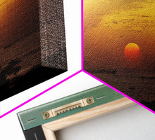 Carregar imagem no visualizador da galeria, Canvas Print, Tropical sunset over the ocean, beach art, island life, living room wall art, guest room wall art