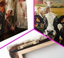 Carregar imagem no visualizador da galeria, Cute Farmhouse Animal Print, Window Art, Wall Art, Home Decor, Wall Decor, Cute Farmhouse Kitsch Living Room Art