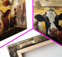 Load image into Gallery viewer, Cows and Sheep on the Farm | Framed Wall Art | Kitchen Decor | Minimalist Living Room Art | Country Art | Farmhouse Above Sofa Wall Art