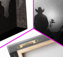 Load image into Gallery viewer, Cowboy Prints Framed Wall Art, Western Decor, Black and White Photography, Western Decor, Wild West Art, Cowboy Art, Wild West Art Print