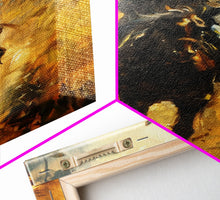 Load image into Gallery viewer, Cowboy Riding Horse into the Distance - Framed Canvas Print, Western Art, Rustic Decor, Living Room Wall Art, Cowboy Themed Art