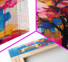 Load image into Gallery viewer, Blossom Tree in Bloom Framed Canvas Print - Nature Wall Art, Living Room Decor, Modern Artwork, Unique Floral Art for Bedroom and Office