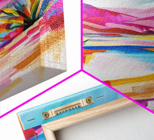 Load image into Gallery viewer, Bright Southwestern Landscape Art - Framed Canvas Print, Desert Decor, Vibrant Living Room Wall Art, Colorful Nature Scene