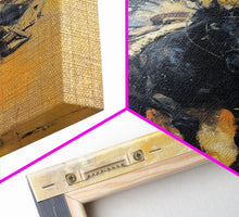 Load image into Gallery viewer, Dynamic Cowboy on Horseback Framed Canvas Print - Energetic Western Decor, Action Wall Art for Living Room, Bedroom