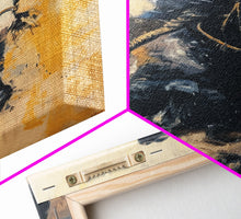 Carregar imagem no visualizador da galeria, Action-Packed Cowboy on Horseback - Framed Canvas Print, Western Wall Art, Rustic Decor, Living Room and Bedroom Art Print