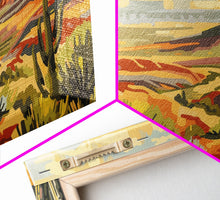 Load image into Gallery viewer, Cowboy Overlooking Desert Canyon, Framed Canvas Print for Rustic Living Room Decor, Western Wall Art, Home and Bedroom Decoration