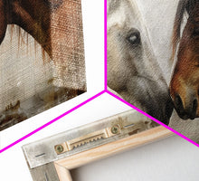 Load image into Gallery viewer, Cowboy Riding in Desert Landscape, Framed Canvas Print for Rustic Living Room Decor, Western Art for Home and Bedroom Decoration