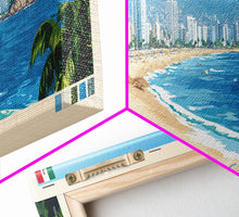 Carregar imagem no visualizador da galeria, Acapulco, Mexico Travel Poster Panoramic Canvas Print, Acapulco, Mexico Painting, Mexico Art, Acapulco Travel Art, Guest Room Painting