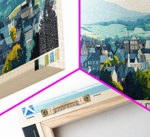 Carregar imagem no visualizador da galeria, Airdrie, Scotland Travel Poster Panoramic Canvas Print, Airdrie, Scotland Painting, Scotland Art, Airdrie Travel Art, Guest Room Painting