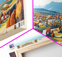 Carregar imagem no visualizador da galeria, Alexandria, Egypt Panoramic Travel Poster Canvas Print, Alexandria, Egypt Painting, Egypt Art, Alexandria Panoramic Travel Art, Travel Painting