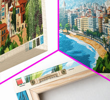 Load image into Gallery viewer, Antananarivo, Madagascar Panoramic Travel Poster Canvas Print, Antananarivo, Madagascar Painting, Madagascar Art, Antananarivo Panoramic Travel Art, Travel Painting