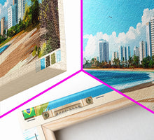 Load image into Gallery viewer, Aracaju, Brazil Panoramic Travel Poster Canvas Print, Aracaju, Brazil Painting, Brazil Art, Aracaju Travel Art, Guest Room Painting