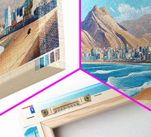 Load image into Gallery viewer, Arica, Chile Travel Poster Panoramic Canvas Print, Arica, Chile Painting, Chile Art, Arica Travel Art, Guest Room Painting