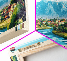 Load image into Gallery viewer, Athi River, Kenya Panoramic Travel Poster Canvas Print, Athi River, Kenya Painting, Kenya Art, Athi River Panoramic Travel Art, Travel Painting