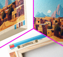 Load image into Gallery viewer, Banfora, Burkina Faso Panoramic Travel Poster Canvas Print, Banfora, Burkina Faso Painting, Burkina Faso Art, Banfora Travel Art, Guest Room Painting