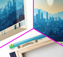 Load image into Gallery viewer, Belo Horizonte, Brazil Panoramic Travel Poster Canvas Print, Belo Horizonte, Brazil Painting, Brazil Art, Belo Horizonte Travel Art, Guest Room Painting