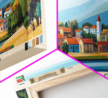 Load image into Gallery viewer, Botshabelo, South Africa Travel Poster Panoramic Canvas Print, Botshabelo, South Africa Painting, South Africa Art, Botshabelo Travel Art, Guest Room Painting