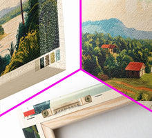 Carregar imagem no visualizador da galeria, Capiata, Paraguay Panoramic Travel Poster Canvas Print, Capiata, Paraguay Painting, Paraguay Art, Capiata Travel Art, Living Room Painting