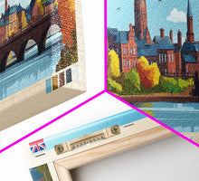 Carregar imagem no visualizador da galeria, Carlisle, England Travel Poster Panoramic Canvas Print, Carlisle, England Painting, England Art, Carlisle Travel Art, Guest Room Painting