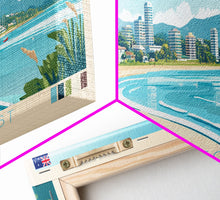 Cargar imagen en el visor de la galería, Central Coast, Australia Panoramic Travel Poster Canvas Print, Central Coast, Australia Painting, Australia Art, Central Coast Panoramic Travel Art, Travel Painting